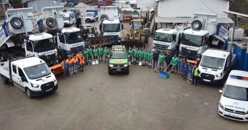 Canik karla mücadeleye hazır