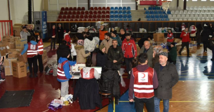 OMÜ sağlık ekibi gönderdi