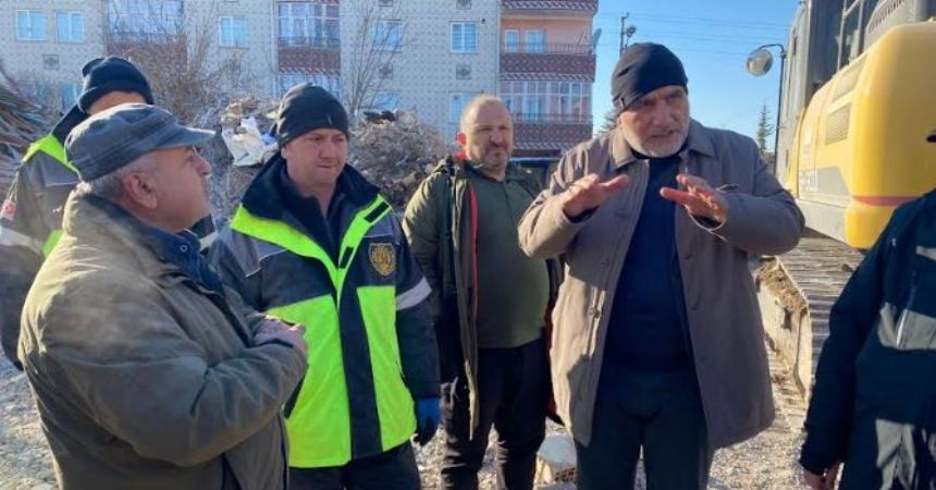 Sandıkçı deprem bölgesinde