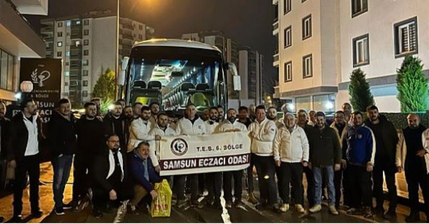 Deprem bölgesine ilaç desteği