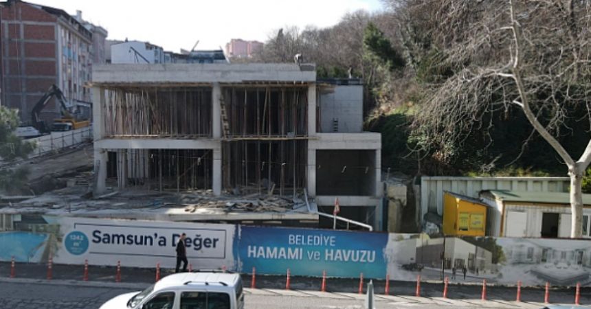 Yeni hamam yükseliyor