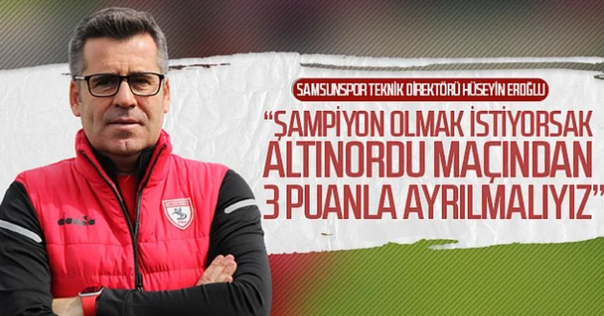 Şampiyonluk için kazanmalıyız