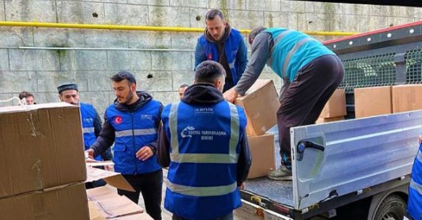 Canik'te ramazan desteği