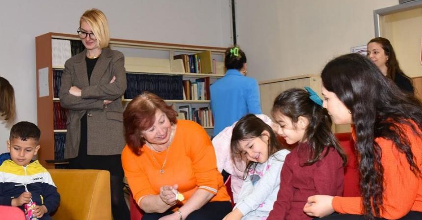 Kütüphane haftası depremzede çocuklarla kutlandı