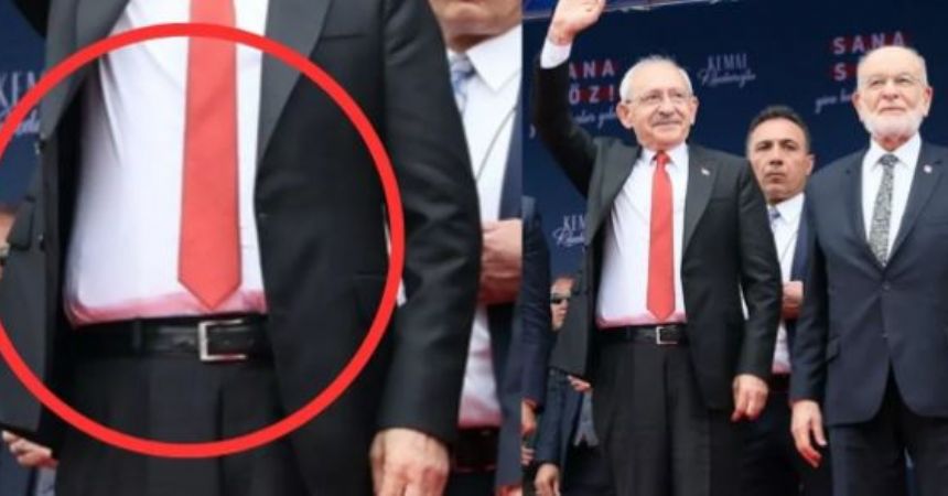 Çelik yelekle miting