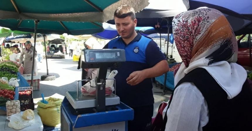 Canik'te tartı kontrolü 