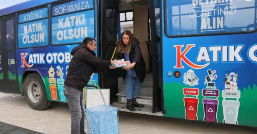 Atakum'da çevre otobüsü