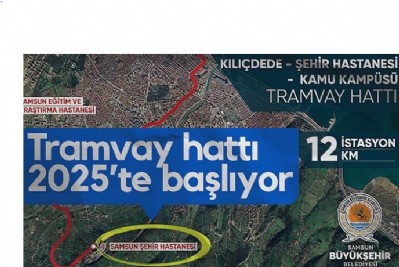 Şehir Hastanesi Tramvay Hattı 2025'te Başlayacak