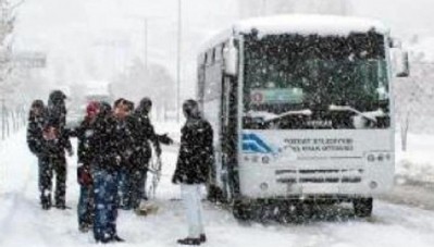 Taşımalı Eğitime Ara Verildi