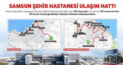Şehir Hastanesi'ne 2 Yeni Otobüs Hattı