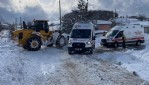 Hastalar İçin Karda Yoğun Mesai 