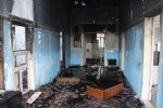 Yangının izleri gün aydınlanınca ortaya çıktı