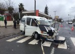 Hastane ziyareti dönüşü kaza yaptılar