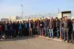 Taşeron işçilerden servis eylemi