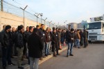 Taşeron işçilerden servis eylemi