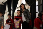 Minikler ebru yaptı
