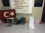 Rize’de kaçak sigara ve içki operasyonu