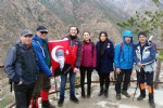 Gümüşhane ve Trabzonlu dağcılardan ortak yürüyüş