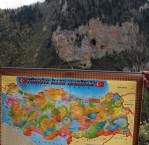 Kayalıktaki Türkiye haritası şaşırtıyor