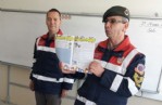 Jandarmadan öğrencilere trafik semineri