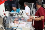 Suriyeli bebek için havalandı