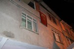 Şehit polisin evine ateş düştü