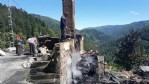 150 yıllık tarihi evler kül oldu