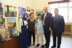 Başkan Togar, öğrencilerin sergisini gezdi
