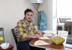 Rektör yer sofrasında