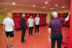 Yeni hoca yeni stadı gezdi