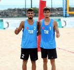 Plaj voleyboluna galibiyetle başladık