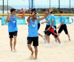 Plaj voleyboluna galibiyetle başladık