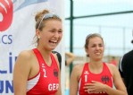 Kızlar plajda Almanya'ya yenildi