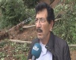 Köylüler heyelan anlarını anlattı