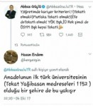 Abbas Güçlü’ye Tokatlılardan tepki
