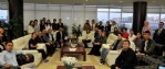 Kazak heyet OMÜ Rektörü ile görüştü