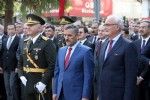 29 Ekim töreninde yere yığıldı