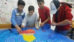 Şişe kapağından Mevlana tablosu yaptılar