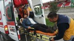 Arkadaşını kursa götürürken kaza yaptı