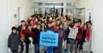 Başkan ile makamda kitap okudular