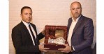 Kaymakam Öztürk'e veda yemeği
