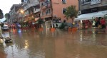 Terme su altında kaldı!