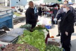 Başkan pazar denetiminde