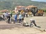 Tosya’da Belediyesi 2 Bin 500 Metrekare Alanı 2 Saatte Parke Kapladı