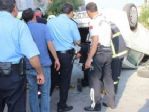 Polisten Kaçarken Kaza Yapan Otomobilden Uzun Namlulu Silah Çıktı