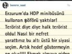 Erzurum’da Hdp Mitingi Sonrası Çıkan Olaylara Beren Saat’ten Tepki: