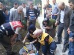 Kaza Yapan Otomobil Alev Topuna Döndü