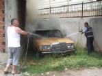 Tokat’ta Park Halindeki Otomobil Yandı