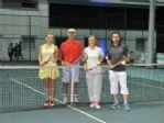 Trabzon’da İftardan Sonra Çiftler Tenis Kortunda Ter Atıyor