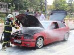 Otomobilleri Yanan Genç Kız Gözyaşlarına Boğuldu